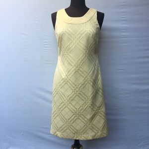 EUC Evan-Picone Pale Yellow Sheath Dress. Sz4